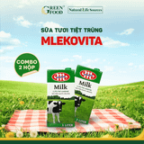  Sữa Tươi Ít Béo Mlekovita Ba Lan - Thùng 12 Hộp 1L 