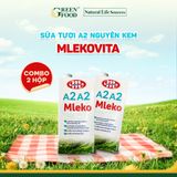  Sữa Tươi A2A2 Nguyên Kem Cao Cấp Mlekovita Ba Lan - Thùng 12 Hộp 1L 