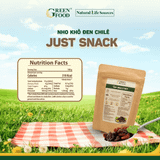  Nho Khô Đen Chile Just Snack Medium (Quả cỡ vừa) - 100g 