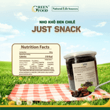  Nho Khô Đen Chile Just Snack Medium (Quả cỡ vừa) - 250g 