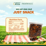  Nho khô vàng Chile Just Snack Medium (Quả cỡ vừa) - 250g 