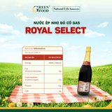  Nước ép nho đỏ có ga Royal Select - 750 ml 