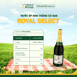  Nước ép nho trắng có ga Royal Select - 750 ml 