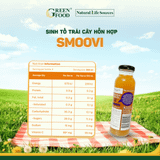  Nước Ép SMOOVI vị Mâm Xôi, Vải 250ml 