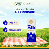 Sữa Tươi Nguyên kem AU KingCare Cao cấp từ Úc - Thùng 12 hộp 1L 