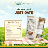  Yến mạch Chile Just Oats Nguyên cám nguyên hạt - Túi 907g 