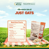  Yến Mạch Chile Just Oats Cán mỏng - Túi 454g 