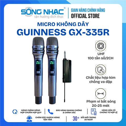 Micro Không Dây Guinness GX - 335R