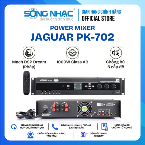 Power Mixer số JARGUAR PK - 702 - Thế Hệ Mới 2024