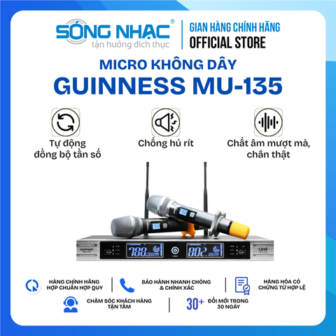 Micro Không Dây GUINNESS MU - 135