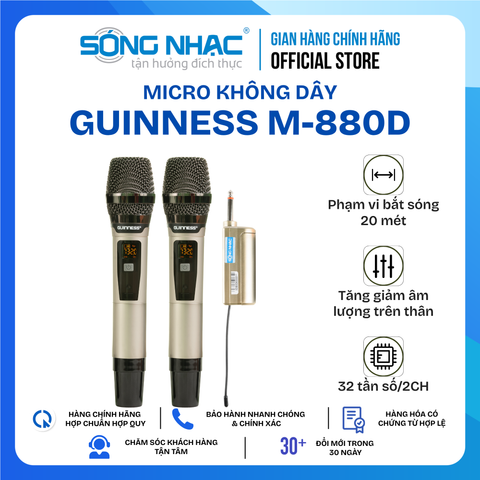 Micro Không Dây Guinness M - 880D