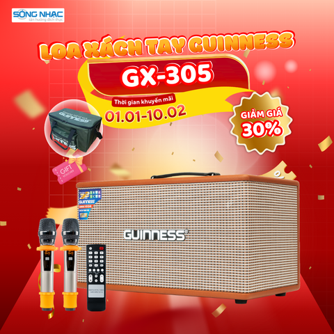Loa xách tay GUINNESS GX - 305 KARAOKE THẾ HỆ MỚI