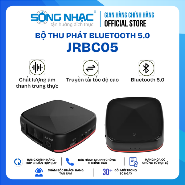 Thiết Bị Thu Phát Nhạc Không Dây Bluetooth 5.0 JRBC05
