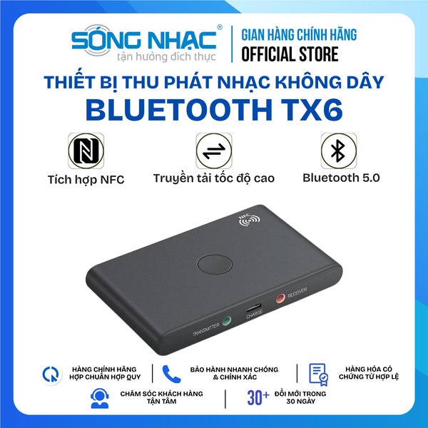 Thiết bị thu phát nhạc không dây Bluetooth TX6