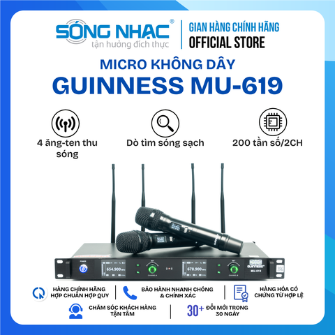 Micro không dây GUINNESS MU - 619