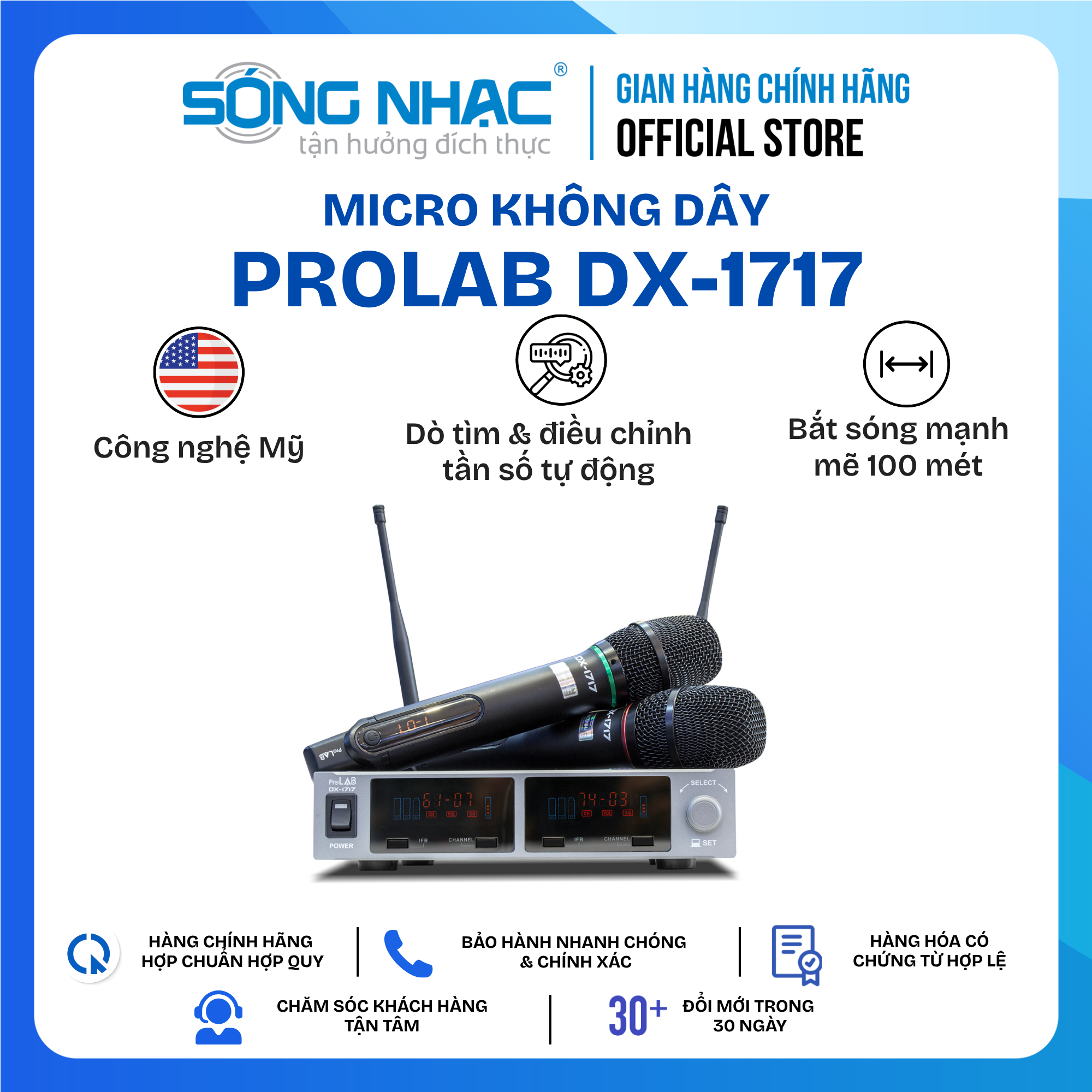 Micro Không Dây ProLAB DX - 1717
