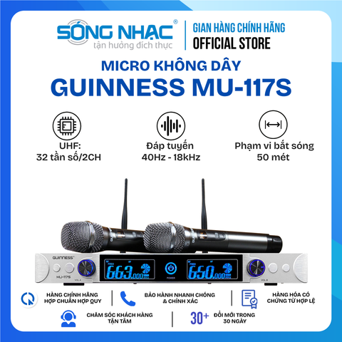 Micro Không Dây GUINNESS MU - 117S