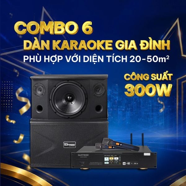 Combo 6: Giải pháp phòng karaoke 20m2 - 50m2