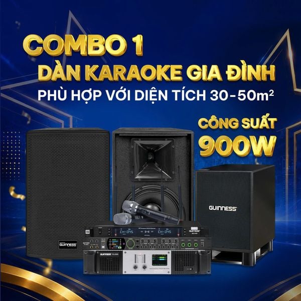 Combo1: Giải pháp phòng karaoke 20m2 - 50m2