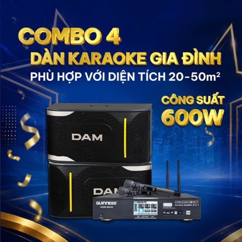 Combo 4: Dàn Karaoke cho phòng 20–50m2