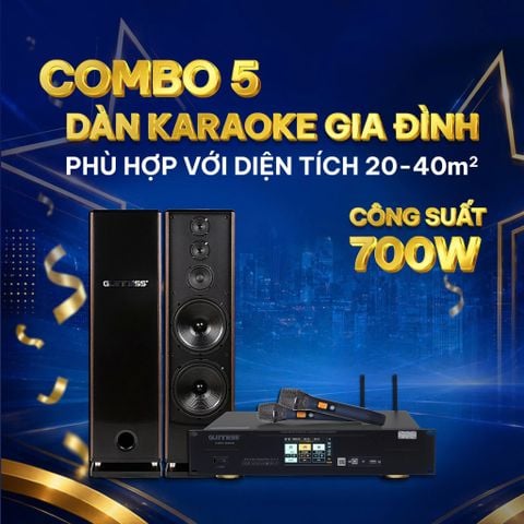 Combo 5: Giải pháp phòng karaoke 20m2 - 40m2