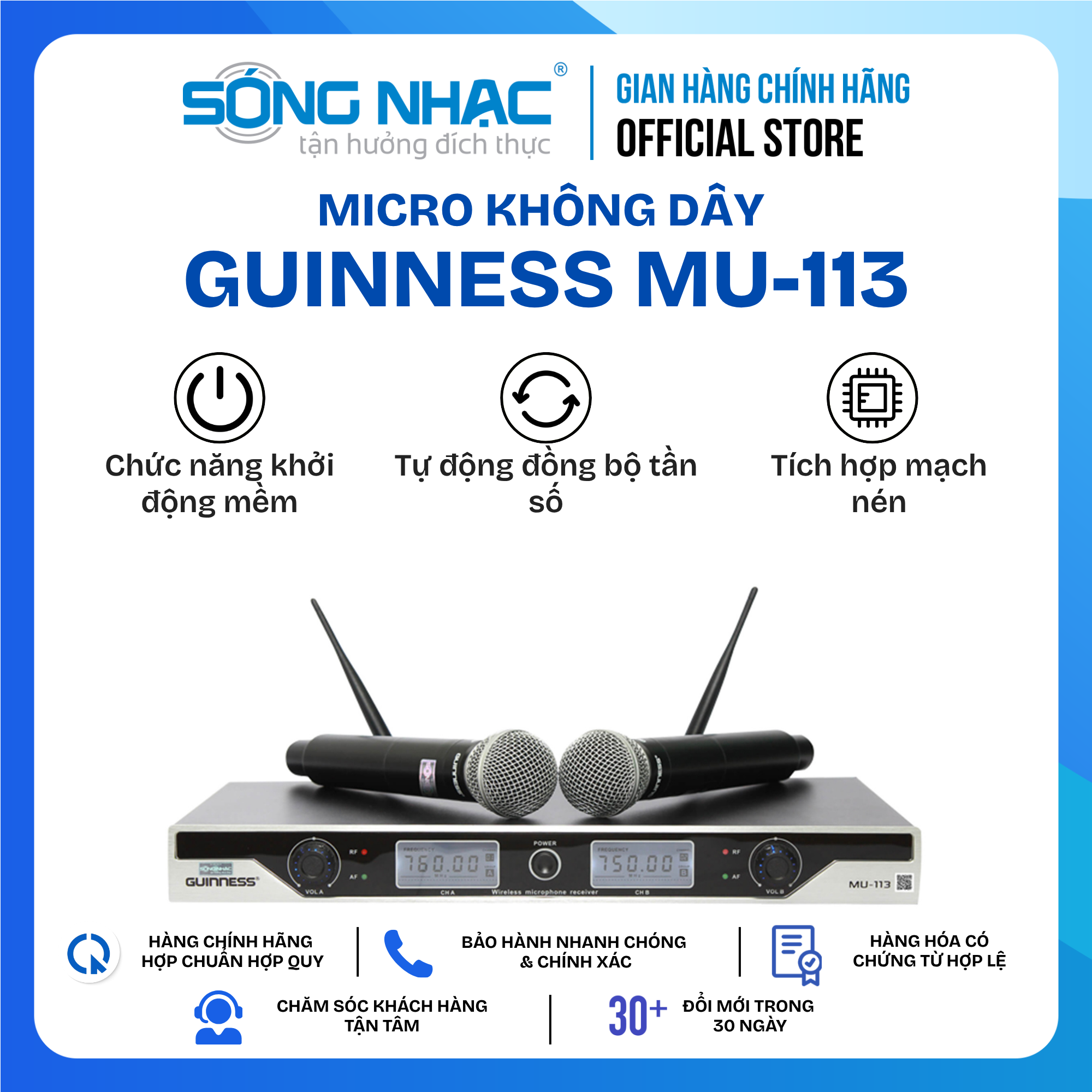 Micro Không Dây GUINNESS MU - 113