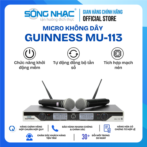 Micro Không Dây GUINNESS MU - 113