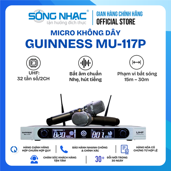 Micro Không Dây GUINNESS MU - 117P