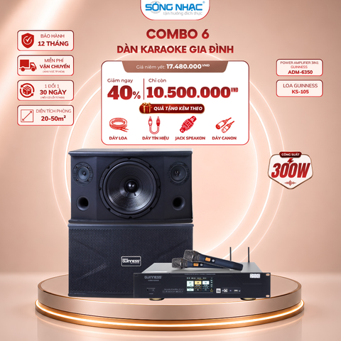 Combo 6: Giải pháp phòng karaoke 20m2 - 50m2
