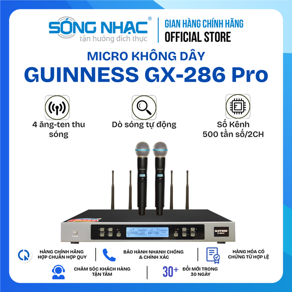 Micro Không Dây GUINNESS GX - 286 Pro