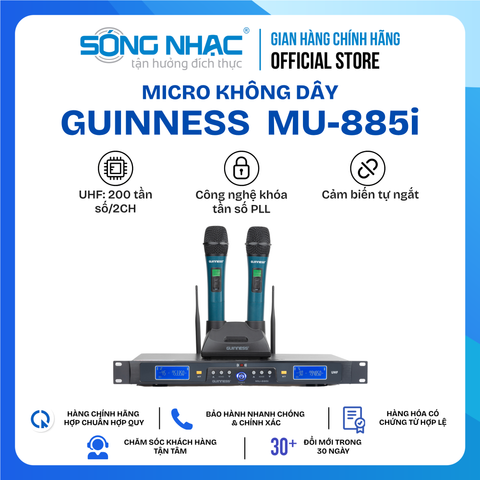 Micro Không Dây GUINNESS MU - 885i + Sạc