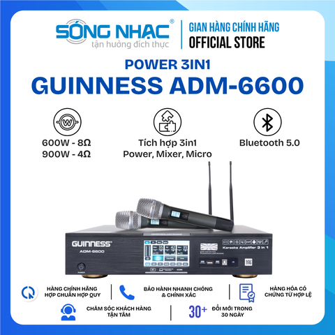 Power Amplifier GUINNESS 3in1 ADM - 6600