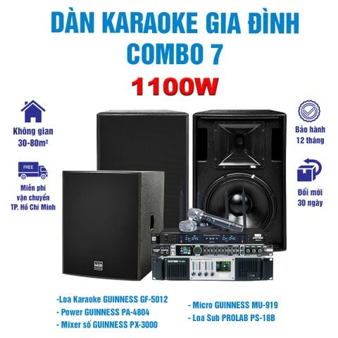 Dàn Karaoke Gia Đình - Combo 7