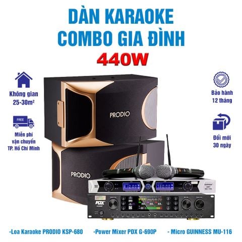 Dàn Karaoke Gia Đình - (phù hợp không gian 25-30m2)