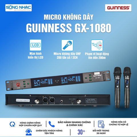 Micro Không Dây GUINNESS GX - 1080