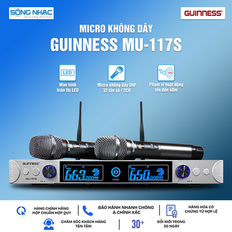 Micro Không Dây GUINNESS MU - 117S