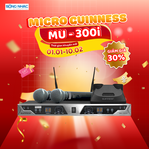 Micro Không Dây GUINNESS MU - 300i + Sạc