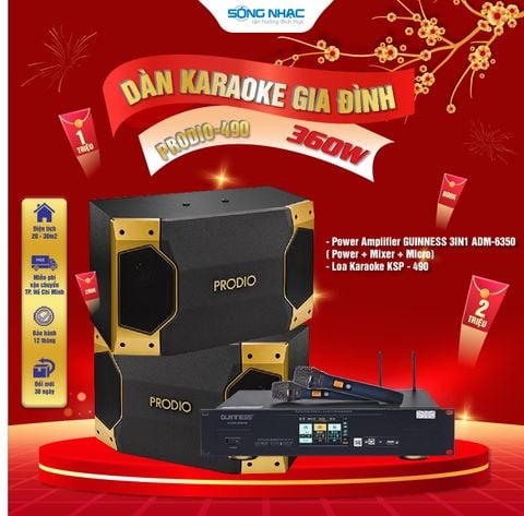 Dàn Karaoke Gia Đình PRODIO - 490