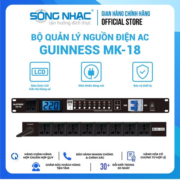 Bộ quản lý nguồn điện AC GUINNESS MK - 18 - (N)