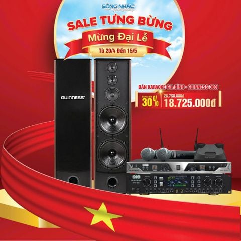 DÀN KARAOKE GIA ĐÌNH GUINNESS 300i COMBO 3