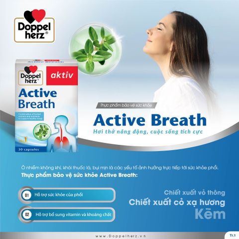  TPBVSK Active Breath hỗ trợ sức khỏe của phổi 