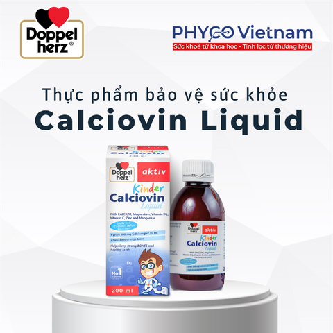  TPBVSK Calciovin Liquid hỗ trợ phát triển xương, răng cho bé 