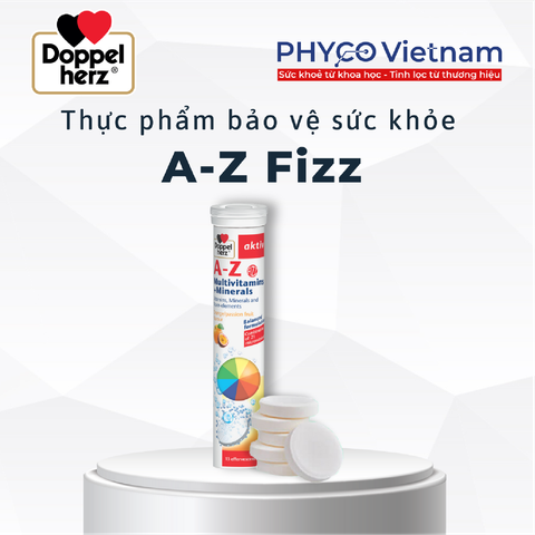  TPBVSK A-Z Fizz bổ sung vitamin và khoáng chất dạng sủi hỗ trợ tăng cường sức khỏe, tăng sức đề kháng 