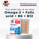  TPBVSK Omega-3 + Folic acid + B6 + B12 hỗ trợ sức khỏe tim mạch và não bộ 