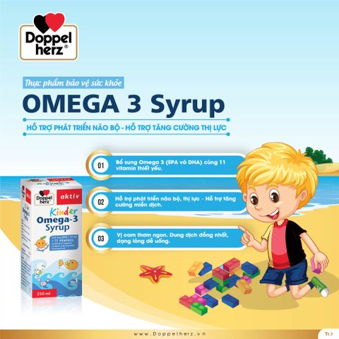  TPBVSK Doppelherz Aktiv Kinder Omega-3 Syrup hỗ trợ phát triển não bộ, thị lực nhất 