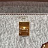  Kelly HSS K25 Epsom Bicolor Craie / Gold GHW 