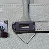  Birkin B25 Sellier Epsom Vert Fizz PHW 