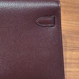  Kelly Elan Chèvre Burgundy GHW 