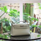  Kelly Pochette KP22 Swift Leather Pepermint 