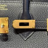  Birkin B25 Togo Blue Nuit GHW 